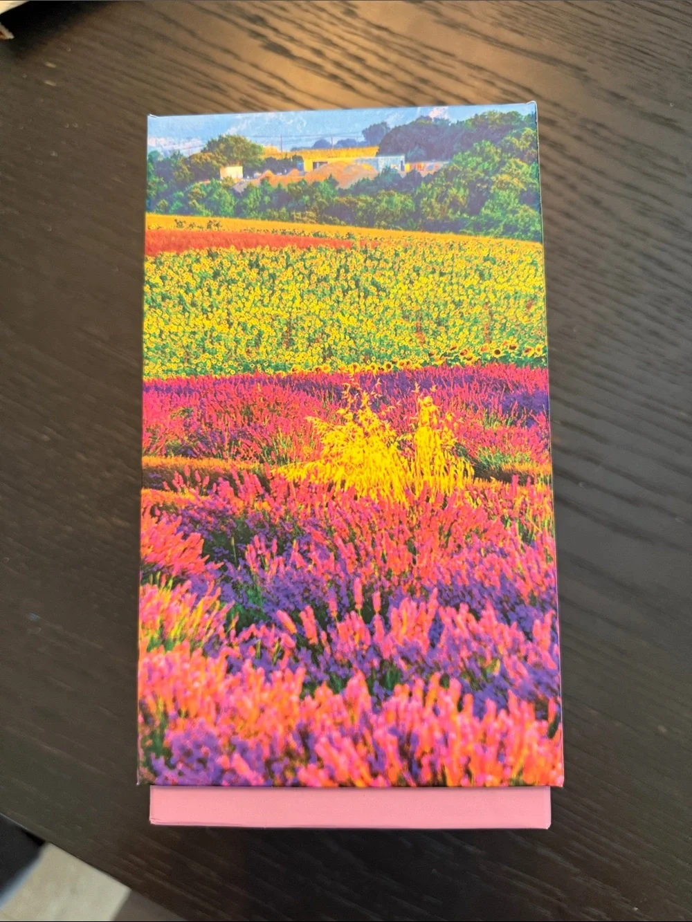 Like New, Pink Sky Lavender Fields 1000-Piece Puzzle - Colorful Floral Artwork